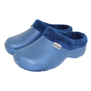 Town & Country Fleecy EVA Cloggies Navy Unisex UK Size 5