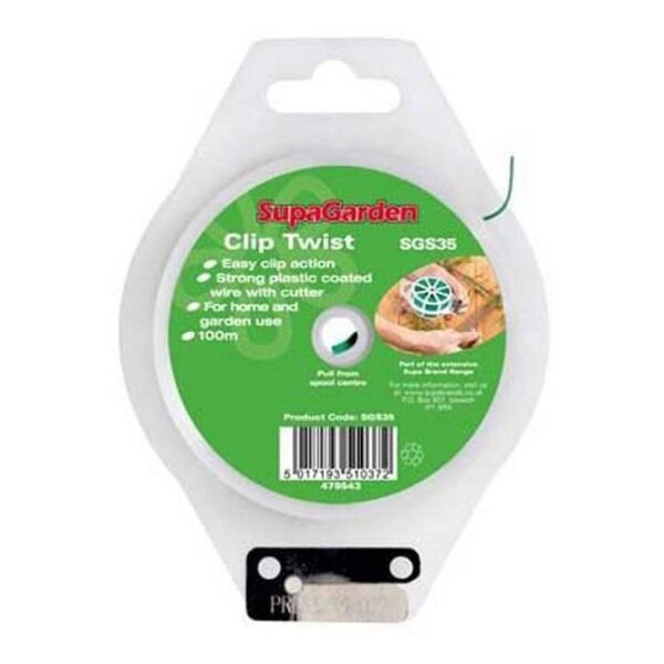 Supagarden Clip Twist 100 metre Roll Easy Clip