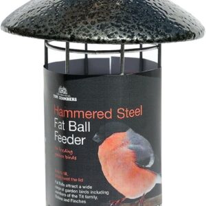 Hammered Steel Fat Ball Feeder Tom Chambers Wild Bird Care FBS002