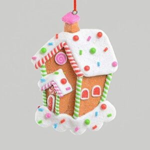 Gingerbread House Christmas Tree Decorations / Ornaments 11cm Pack x2