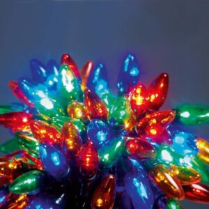 120 Big Bulb Chasing LED Multi-Colour Lights Christmas Fairy Lights Outdoor