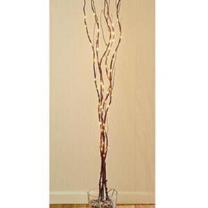 80 W/White LED Christmas Dark Brown Twig Light Decorations 1.2m LV081486 Premier