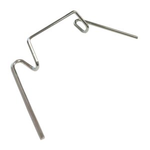 Pack 25 Galvanised Wire Glass Greenhouse Glazing Clips 'W' Clips Gardman