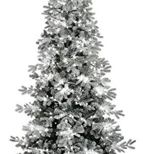 6' Jasper Flock Pine Artificial Christmas Tree Swift