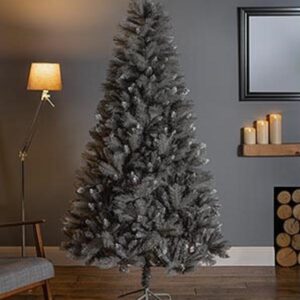 Flocked Woodcote Spruce Artificial Christmas Tree 2.1m Premier