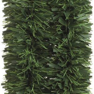 Green Chunky / Fat Matte Tinsel Garland Christmas Decoration 3m x 15cm
