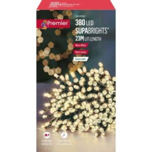 380 LED Supabright Warm White Fairy/String Lights + Timer