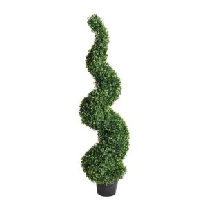 120cm Artificial Buxus Topiary Spiral Tree Gardman