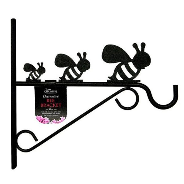 Tom Chambers Black Metal Bee Design Bracket