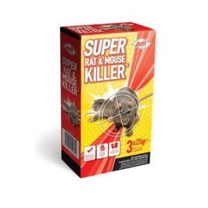 Doff Super Rat & Mouse Killer / Bait 3 x 25g Pack