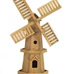 Wooden Windmill Rustic Ornament (Giant Woodland Windmill)