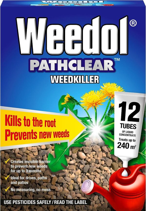 Weedol® Pathclear & Gravel Weedkiller 12 Tubes Season Long Weed Control