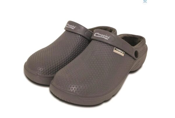 Town & Country Fleecy EVA Cloggies Charcol Unisex UK Size 6