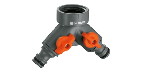 GARDENA Twin Threaded Tap Connector for 1/2" BSP Taps 8938-20