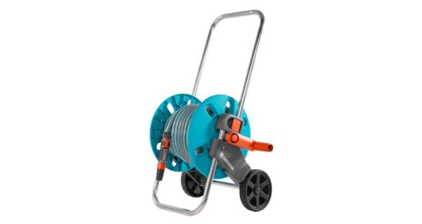 Gardena 30m Hose & Hose Reel Trolley AquaRoll S Set 18502-28