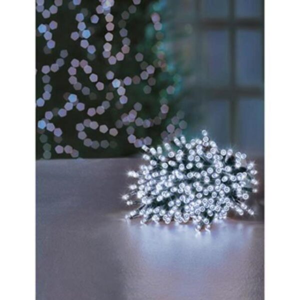 720 LED Multi Action Supabrights Christmas Lights White + Timer Premier