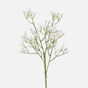 White Gypsophilia 'Baby's Breath' Artificial Silk/Synthetic Flowers Pack 6 Stems