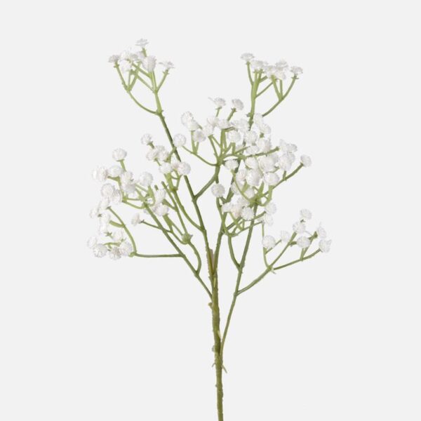 White Gypsophilia 'Baby's Breath' Artificial Silk/Synthetic Flowers Pack 6 Stems