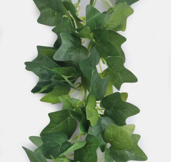 Green Extra Bushy Green Ivy Garland Artificial Silk Flowers 2m Long