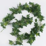 Green Extra Bushy Green Ivy Garland Artificial Silk Flowers 2m Long