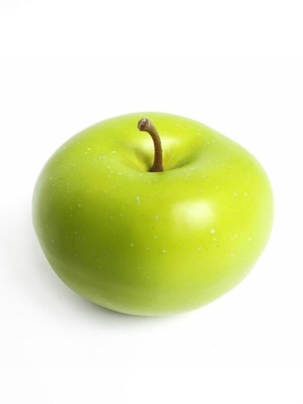 Artificial Fruit Green Apple 80mm Pack x2 Realistic