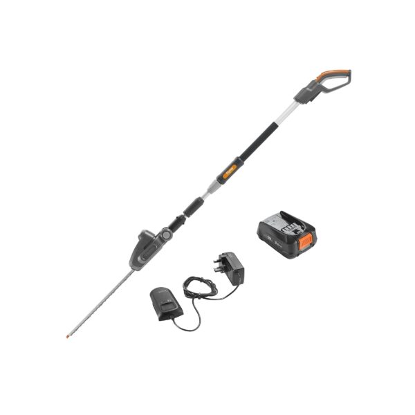 Flymo 18V UltraCut Reach 420 Cordless Telescopic Hedge Trimmer + 18V Power For All Battery
