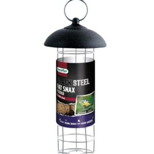 Gardman Black Steel Fat Snax (Fatball) Feeder Wild Bird Care A01523