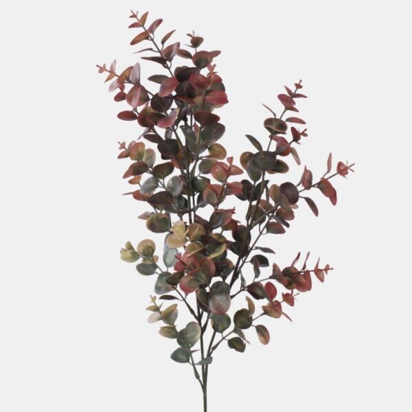 Eucalyptus 'Burgundy' Artificial Flowers Foliage Pack x3 Stems