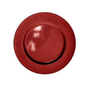 Set 6 Red 33cm Glitter Charger Plates Christmas Decoration Table Settings
