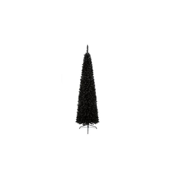 2m Slim Black Pencil Pine Artificial Christmas Tree Premier Brand
