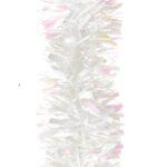 White Chunky Tinsel Garland Fine Cut 2m x 10cm Christmas Decoration