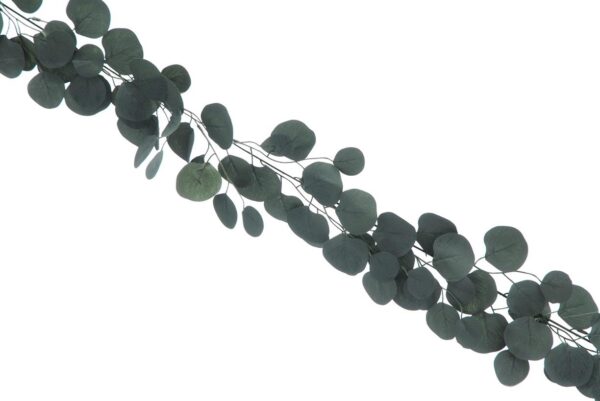 166cm Long Green Eucalyptus Leaf Garland Artificial Festive Foliage 50127
