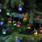100 Mini Lantern String Lights Multi-Colour LED + Timer Festive
