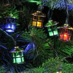 100 Mini Lantern String Lights Multi-Colour LED + Timer Festive