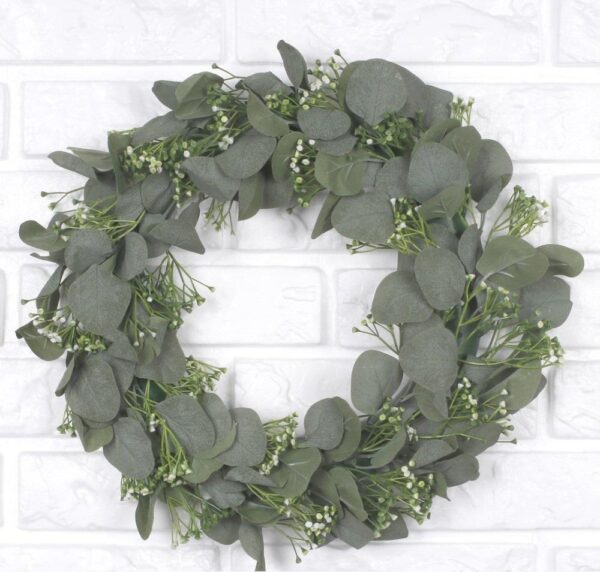 Eucalyptus Wreath Large 42cm Artificial Decoration