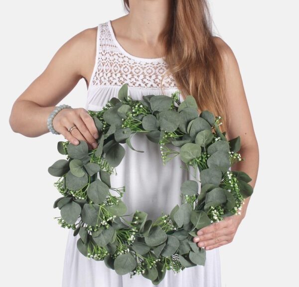 Eucalyptus Wreath Large 42cm Artificial Decoration