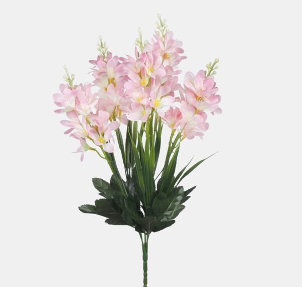 Ixia Bush/Spray Pink 40cm Artificial Silk Flowers