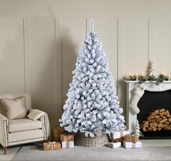210cm (7ft) Wentworth Flocked Fir Artificial Christmas Tree
