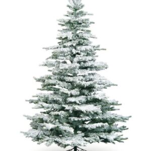 6ft Snowy Flocked Noble Pine Tree Artificial Christmas Tree Best Seller!