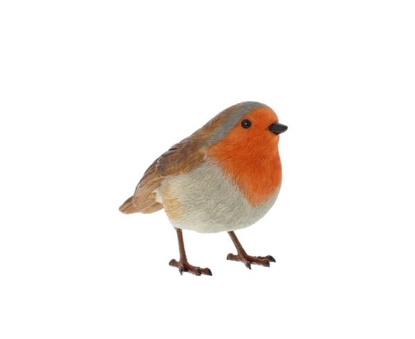 Standing Robin Bird Ornament / Figurine Christmas Decoration 9cm