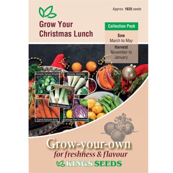 Vegetable Seeds Grow Your Christmas Lunch Pack 5 Varieties
