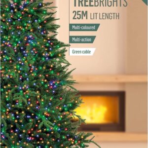 1000 Multi-Colour Premier Treebrights Multi Action LED Christmas Tree Lights + Timer