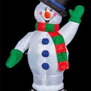 1.2m Inflatable Christmas Snowman with Hat and Scarf Premier
