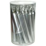 Premier Decorations Mini Candles Silver 20 x 10cm Candle Pack