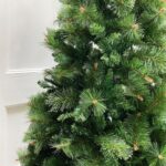 7ft Slim Ridgemere Pine + Bristle/Dew Drops Artificial Christmas Tree