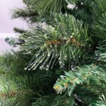 7ft Slim Ridgemere Pine + Bristle/Dew Drops Artificial Christmas Tree
