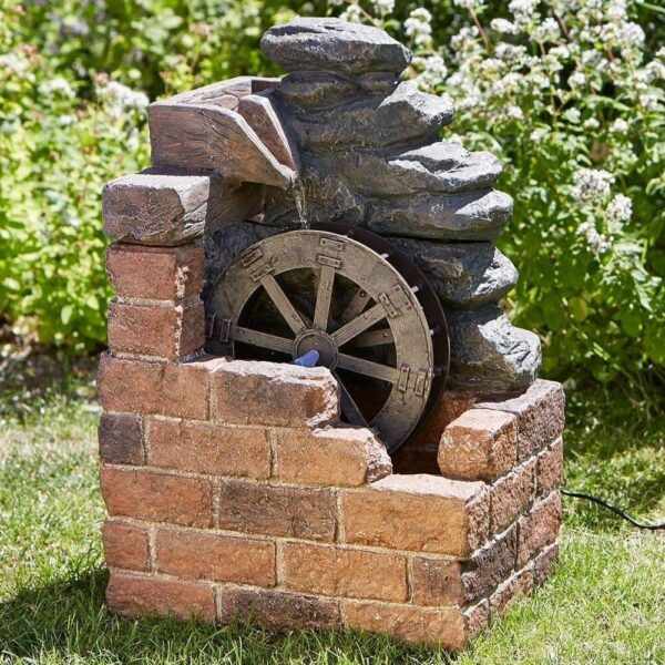 Solar Heywood Mill Solar Fountain Water Feature Smart Garden