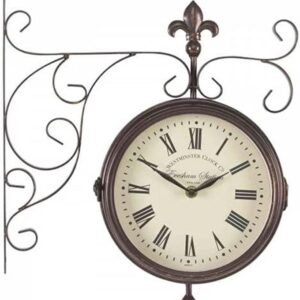 Marylebone Station 8in Double Sided Clock & Thermometer