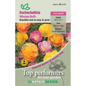 Eschscholtzia 'Mission Bells' King's Quality Pack Flower Seeds