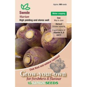 Swede 'Marian' Pack Kings Vegetable Seeds